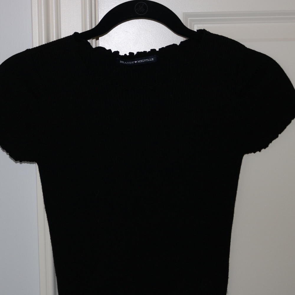 Black crop top from brandy